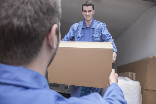Moving van service terms document illustration