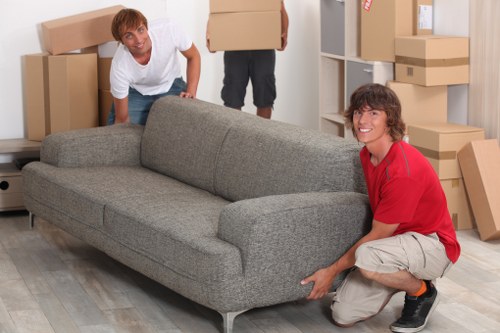Moving team checking notes during a complaint review